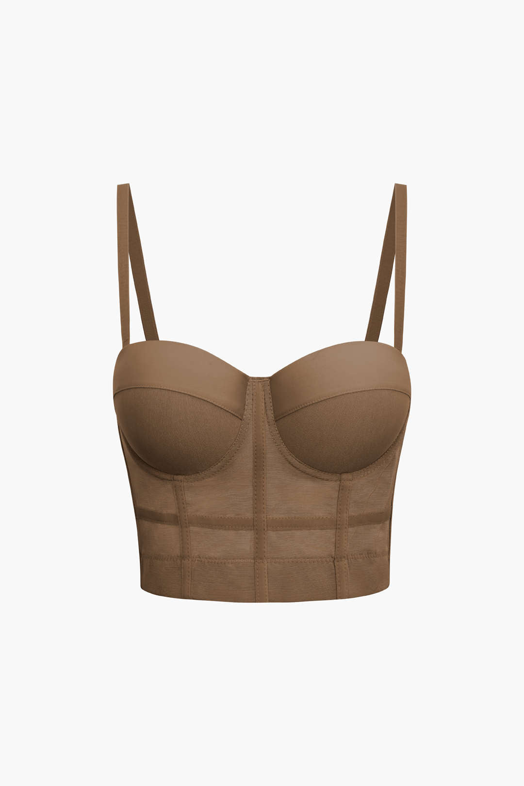 Stützendes Mesh-Bustier-Top