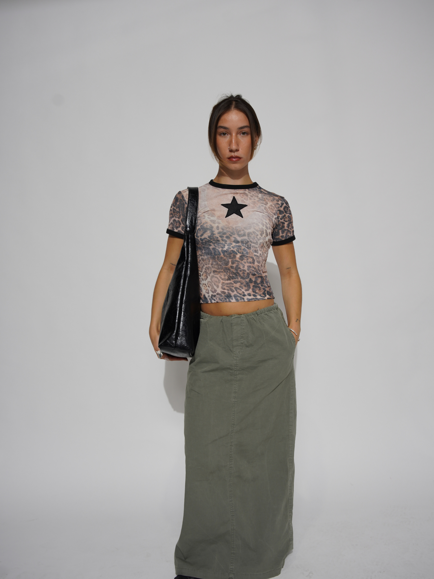 Vintage Worn Leather Tote Bag