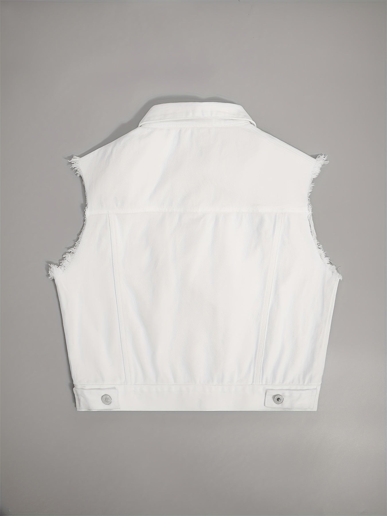 Johanna - Ärmellose Denimjacke mit Brusttaschen