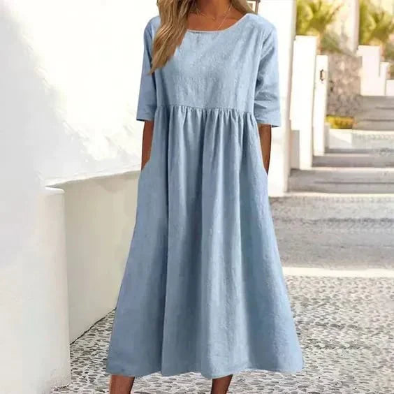 Odira - Elegantes Kleid aus Baumwolle