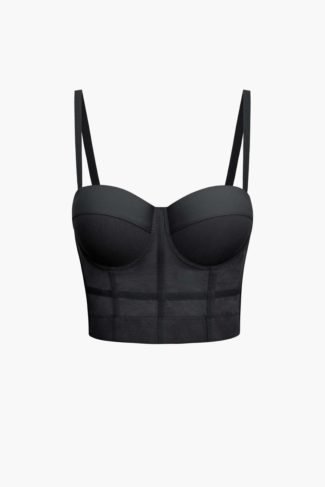 Stützendes Mesh-Bustier-Top