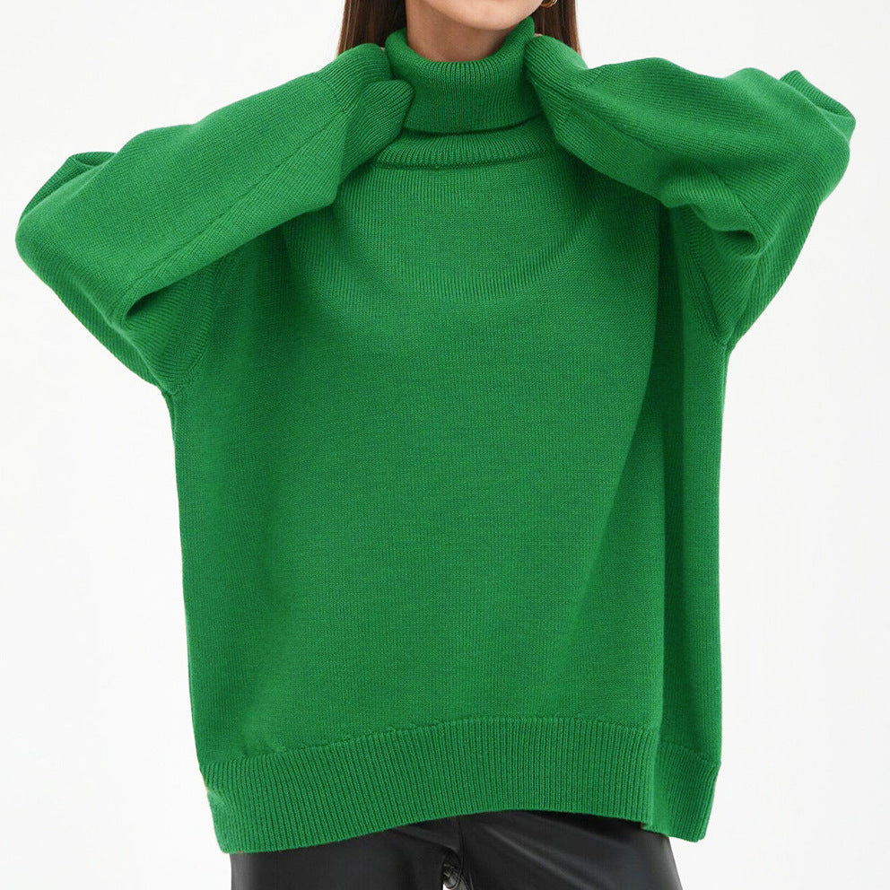 Kuscheliger, extragroßer Damen-Rollkragenpullover - Must-Have Strickpullover
