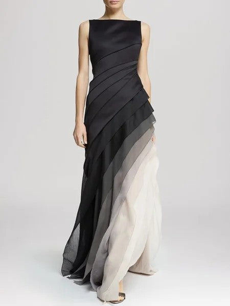 Stilvolles Ombre-Lagenkleid