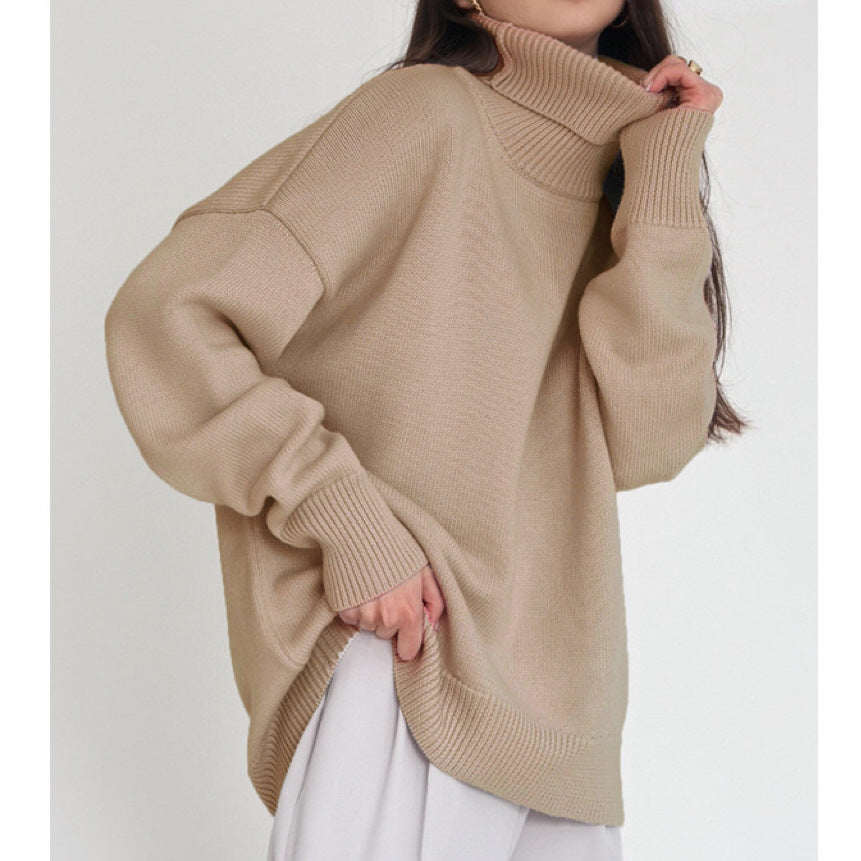Kuscheliger, extragroßer Damen-Rollkragenpullover - Must-Have Strickpullover