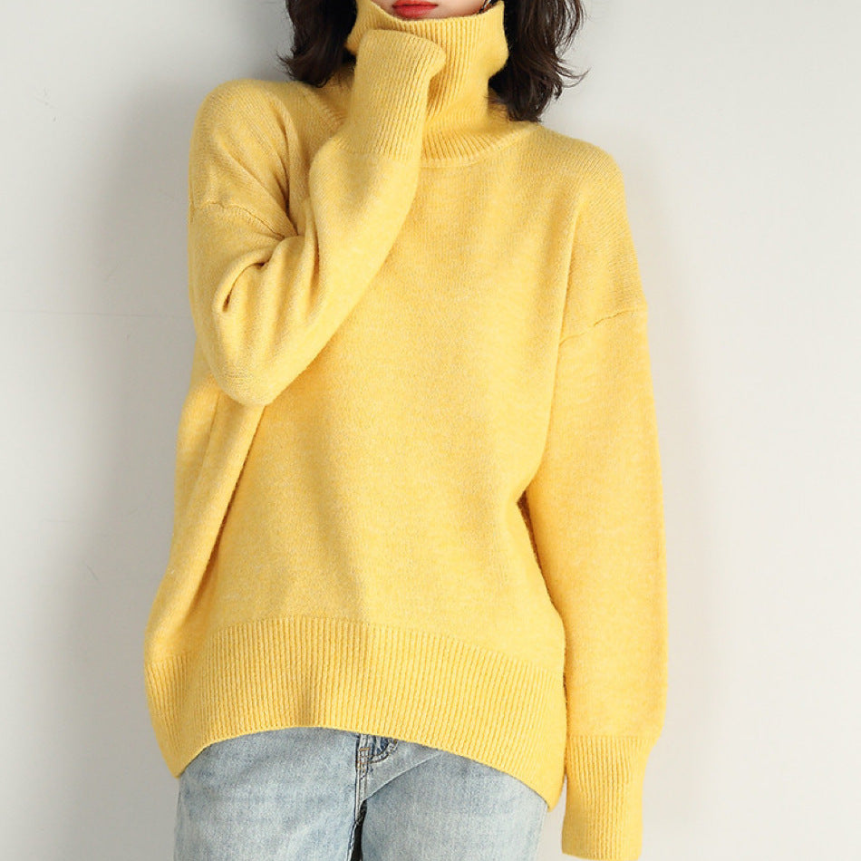 Kuscheliger, extragroßer Damen-Rollkragenpullover - Must-Have Strickpullover