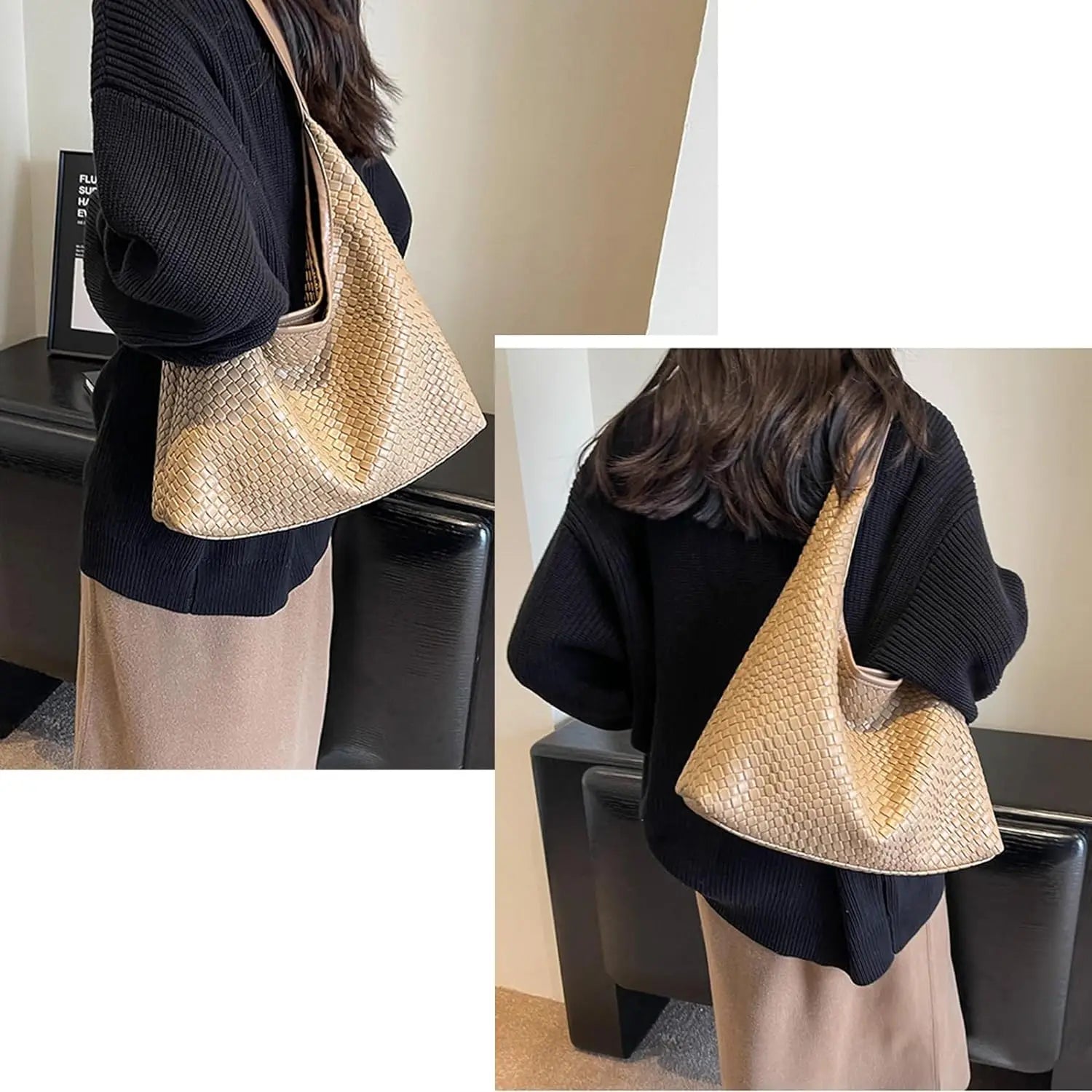 Stilvolle Damenhandtasche in Wassermelonenfarbe