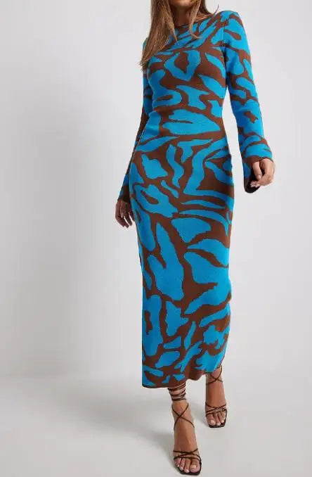 Stacey - Elegantes Maxi-Kleid mit Blumenmuster