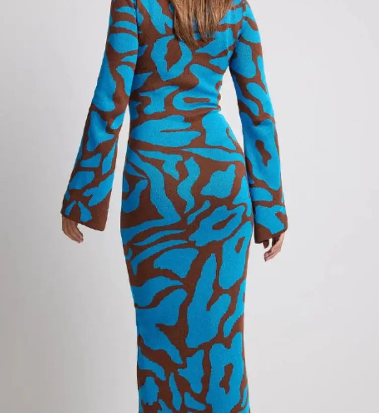 Stacey - Elegantes Maxi-Kleid mit Blumenmuster