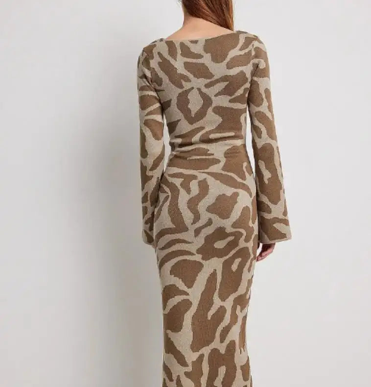 Stacey - Elegantes Maxi-Kleid mit Blumenmuster