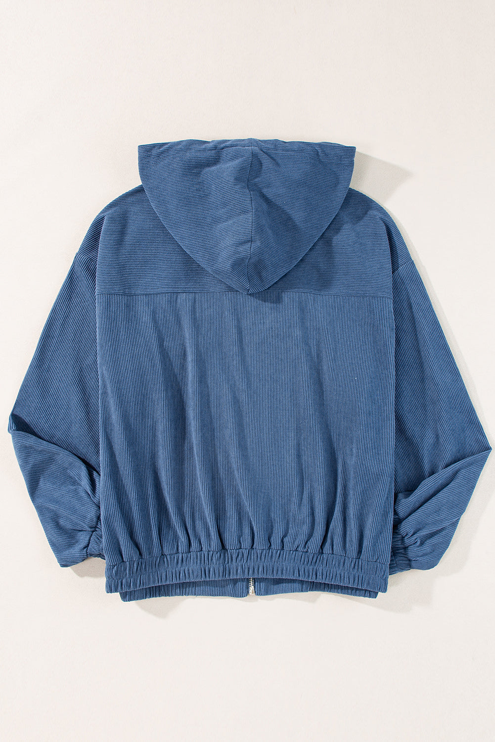 Hoodie in Teal mit verstellbarem Kordelzug