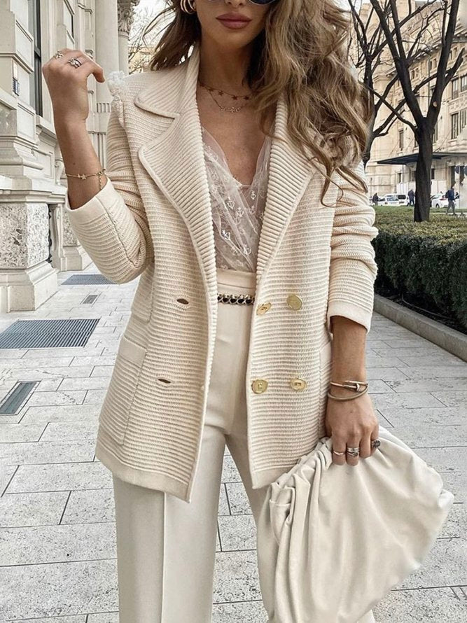 Greta - Individuell angepasster Damenblazer in Beige