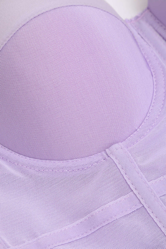 Stützendes Mesh-Bustier-Top