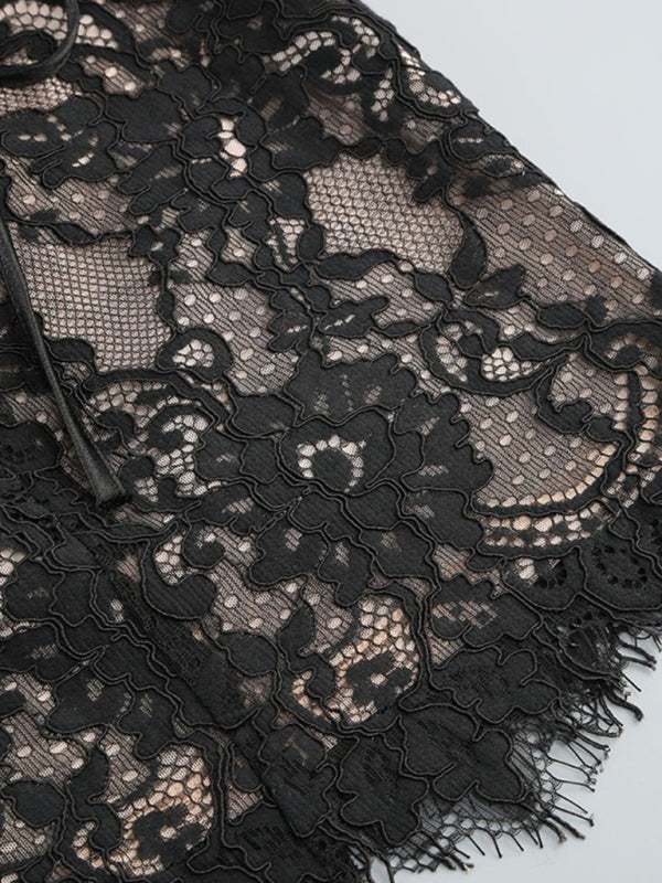 Elegantes Spitzen-Corsagen-Minikleid